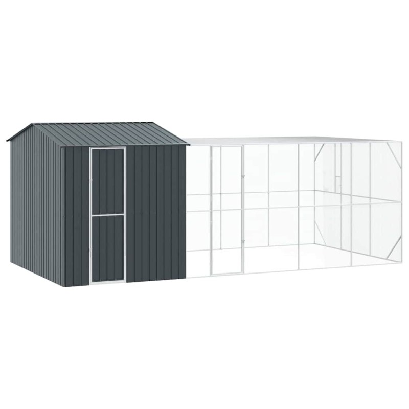 vidaXL Κλουβί Πουλιών Ανθρακί 635 x 304 x 247 εκ Επικαλυμμένος Χάλυβας