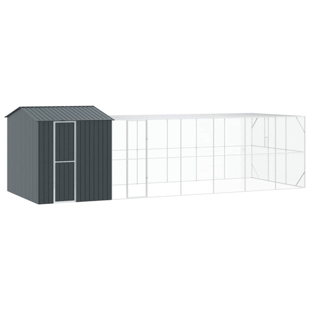 vidaXL Κλουβί Πουλιών Ανθρακί 845 x 304 x 247 εκ Επικαλυμμένος Χάλυβας