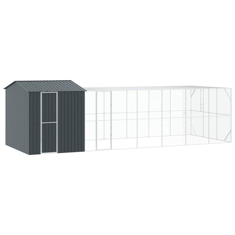 vidaXL Κλουβί Πουλιών Ανθρακί 845 x 304 x 247 εκ Επικαλυμμένος Χάλυβας