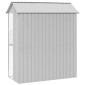 vidaXL Κλουβί Πουλιών Γκρι 215 x 110 x 247 εκ. Επικαλυμμένος Χάλυβας