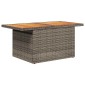 vidaXL Σαλόνι Κήπου Σετ 9 Τεμαχίων Γκρι Συνθετικό Ρατάν με Μαξιλάρια
