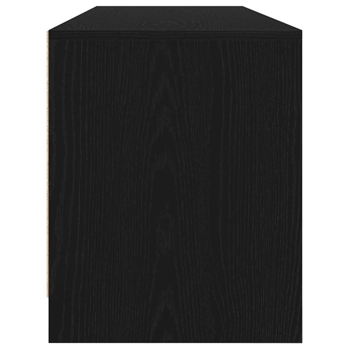 vidaXL Έπιπλο Τηλεόρασης Μαύρο Δρυς 188,5x41x50 εκ. Επεξεργασμένο Ξύλο