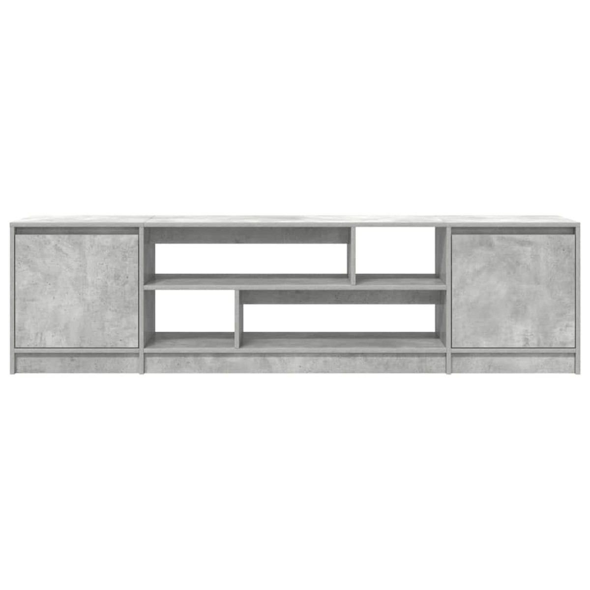 vidaXL Έπιπλο Τηλεόρασης Γκρι Σκυροδέματος 188,5x41x50 εκ. Επεξ. Ξύλο