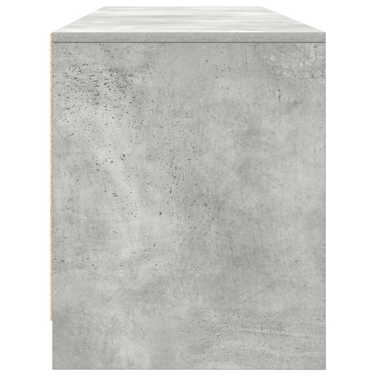vidaXL Έπιπλο Τηλεόρασης Γκρι Σκυροδέματος 188,5x41x50 εκ. Επεξ. Ξύλο