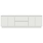 vidaXL Ντουλάπι Τηλεόρασης με LED Λευκό 160,5x41x50 εκ.