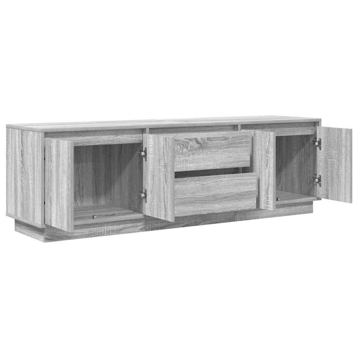 vidaXL Έπιπλο Τηλεόρασης με LED Γκρι Sonoma 160,5x41x50 εκ.