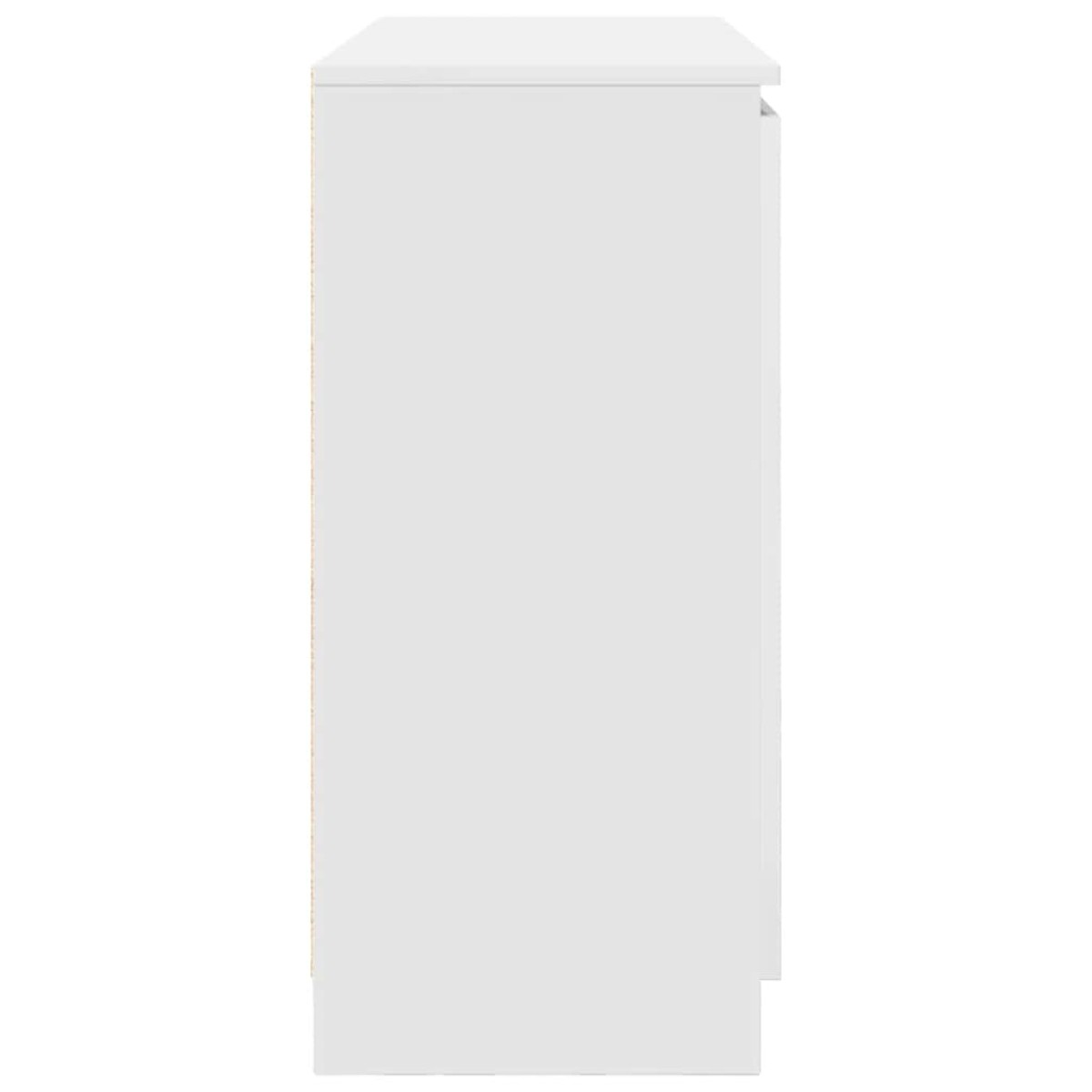 vidaXL Συρταριέρα με Συρτάρια Λευκή 100,5x35x76 εκ. από Επεξ. Ξύλο