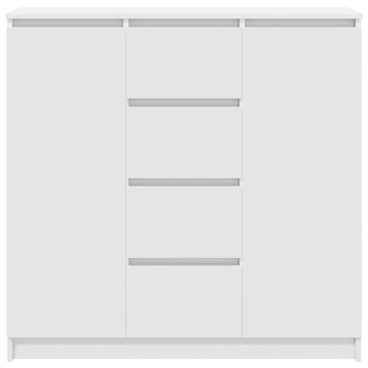 vidaXL Συρταριέρα με Συρτάρια Λευκή 100,5x35x98,5 εκ. από Επεξ. Ξύλο