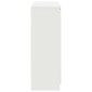 vidaXL Συρταριέρα με Συρτάρια Λευκή 100,5x35x98,5 εκ. από Επεξ. Ξύλο