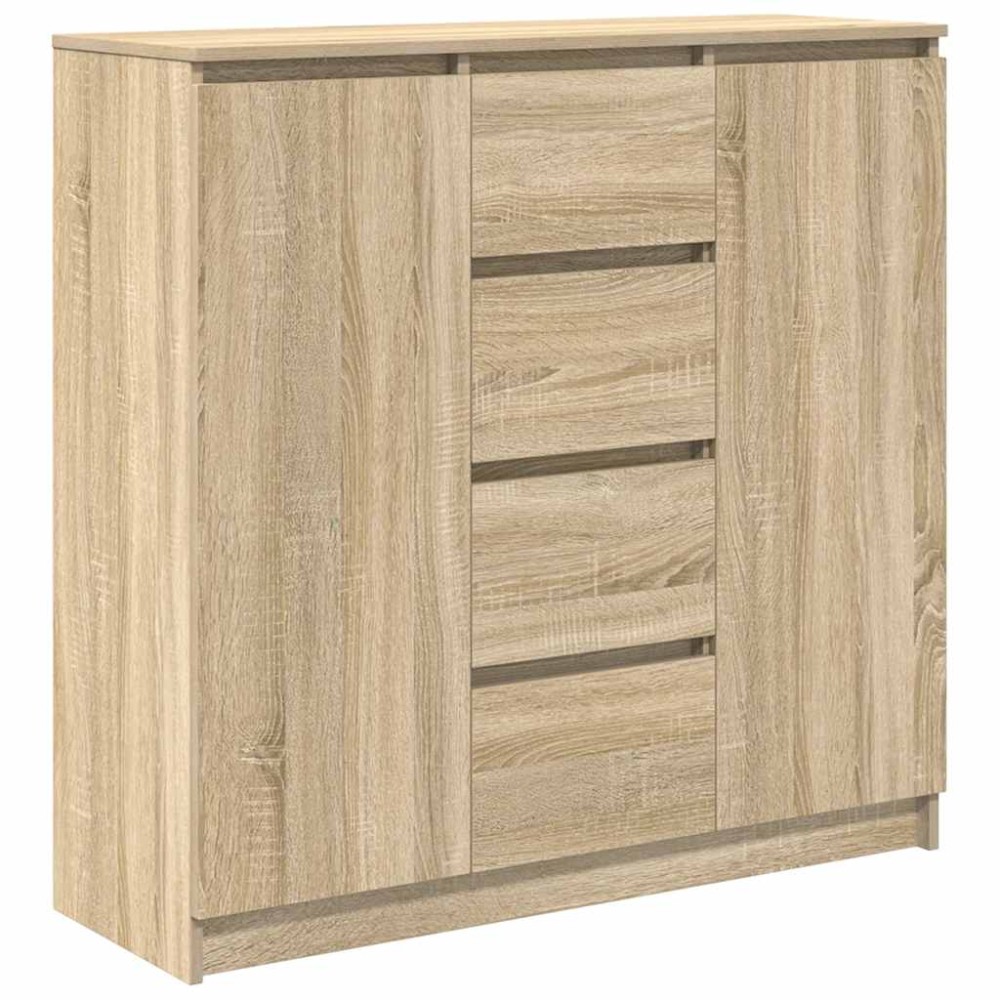 vidaXL Συρταριέρα με Συρτάρια Sonoma Δρυς 100,5x35x98,5 εκ. Επεξ. Ξύλο