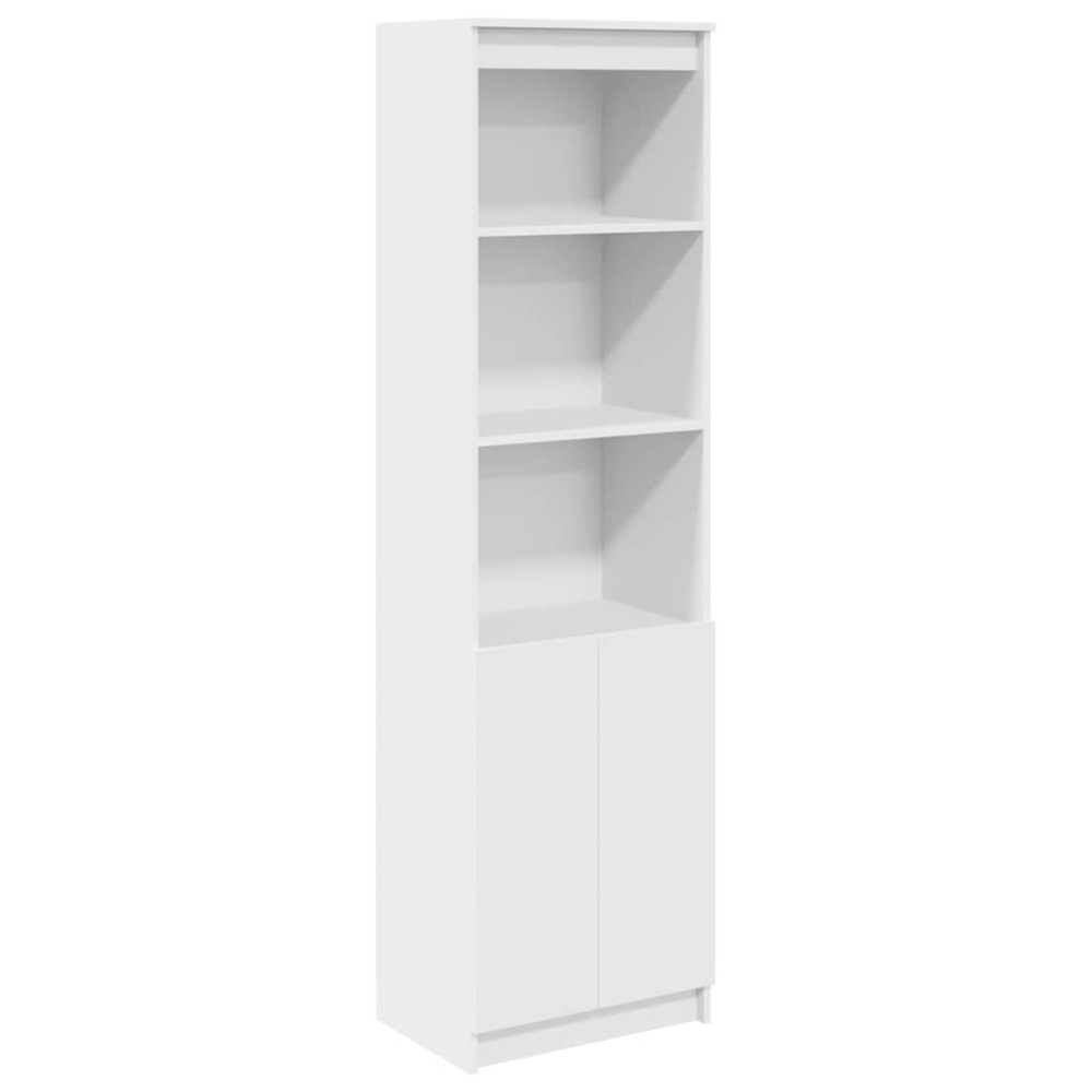 vidaXL Ντουλάπι Λευκό 50x35x180 εκ. από Επεξεργασμένο Ξύλο