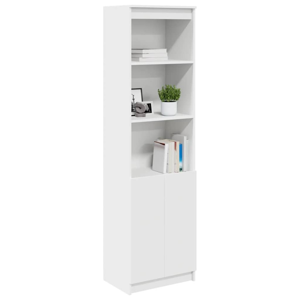 vidaXL Ντουλάπι Λευκό 50x35x180 εκ. από Επεξεργασμένο Ξύλο