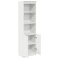 vidaXL Ντουλάπι Λευκό 50x35x180 εκ. από Επεξεργασμένο Ξύλο