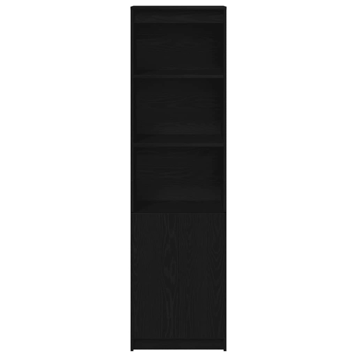 vidaXL Ντουλάπι Μαύρη δρυς 50x35x180 εκ. από Επεξεργασμένο Ξύλο