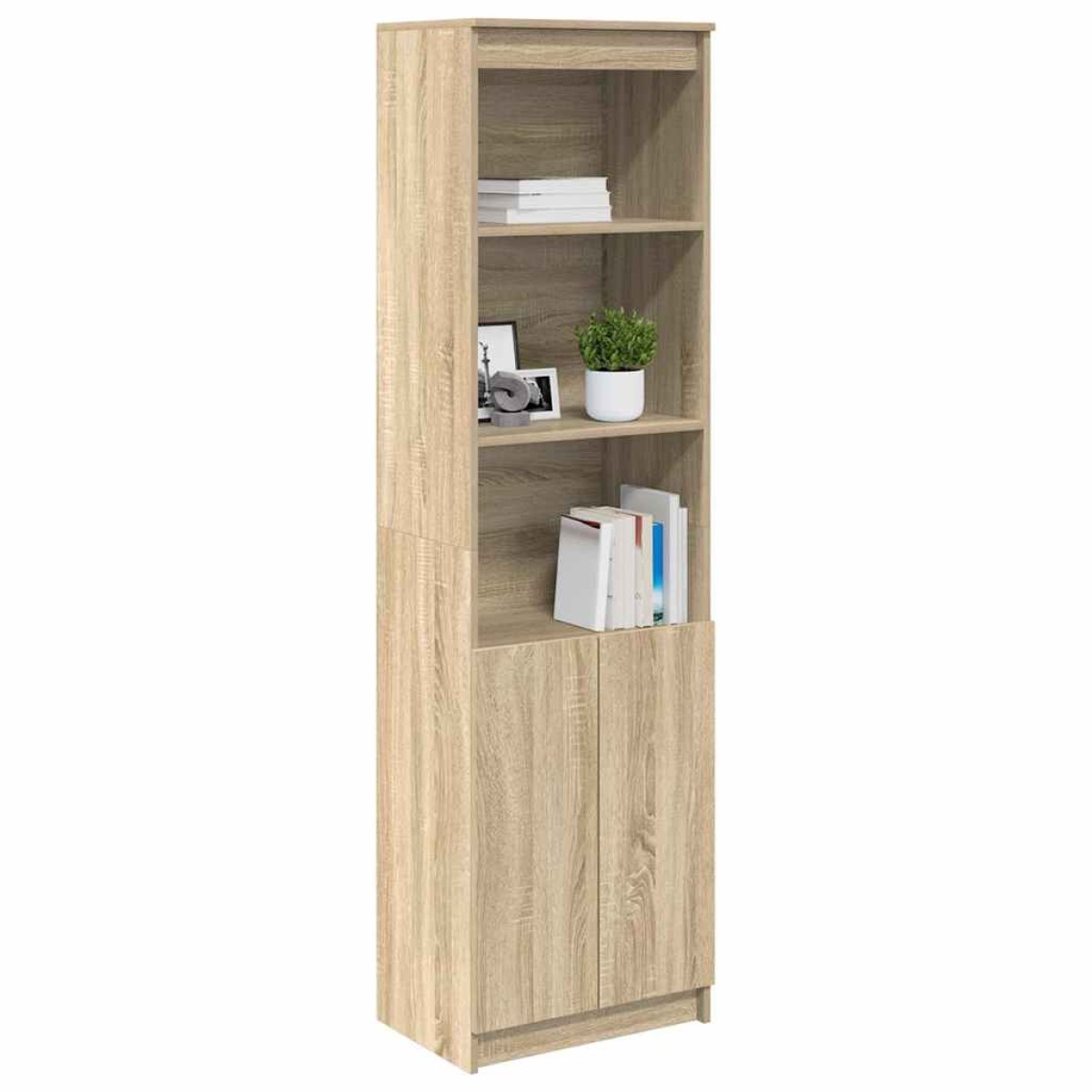 vidaXL Ντουλάπι Sonoma δρυς 50x35x180 εκ. από Επεξεργασμένο Ξύλο