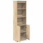 vidaXL Ντουλάπι Sonoma δρυς 50x35x180 εκ. από Επεξεργασμένο Ξύλο