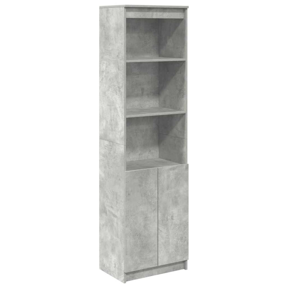 vidaXL Ντουλάπι Γκρι Σκυροδέματος 50x35x180 εκ. από Επεξεργασμένο Ξύλο