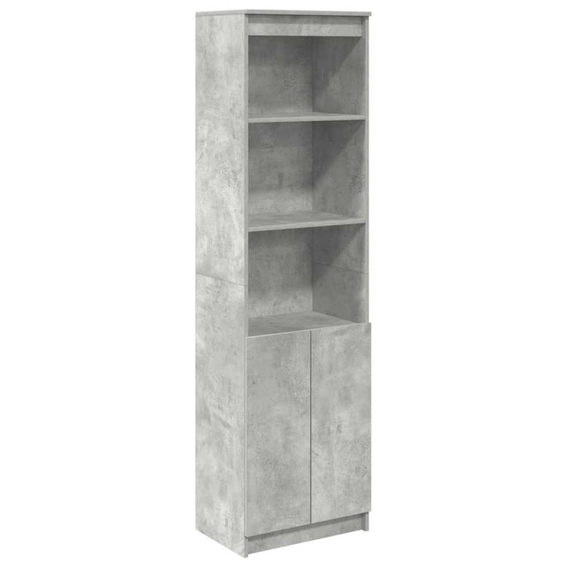 vidaXL Ντουλάπι Γκρι Σκυροδέματος 50x35x180 εκ. από Επεξεργασμένο Ξύλο