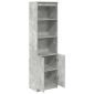 vidaXL Ντουλάπι Γκρι Σκυροδέματος 50x35x180 εκ. από Επεξεργασμένο Ξύλο