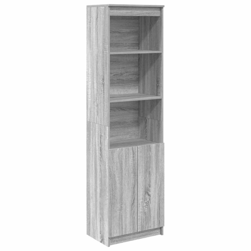 vidaXL Ντουλάπι Γκρι Sonoma 50x35x180 εκ. από Επεξεργασμένο Ξύλο