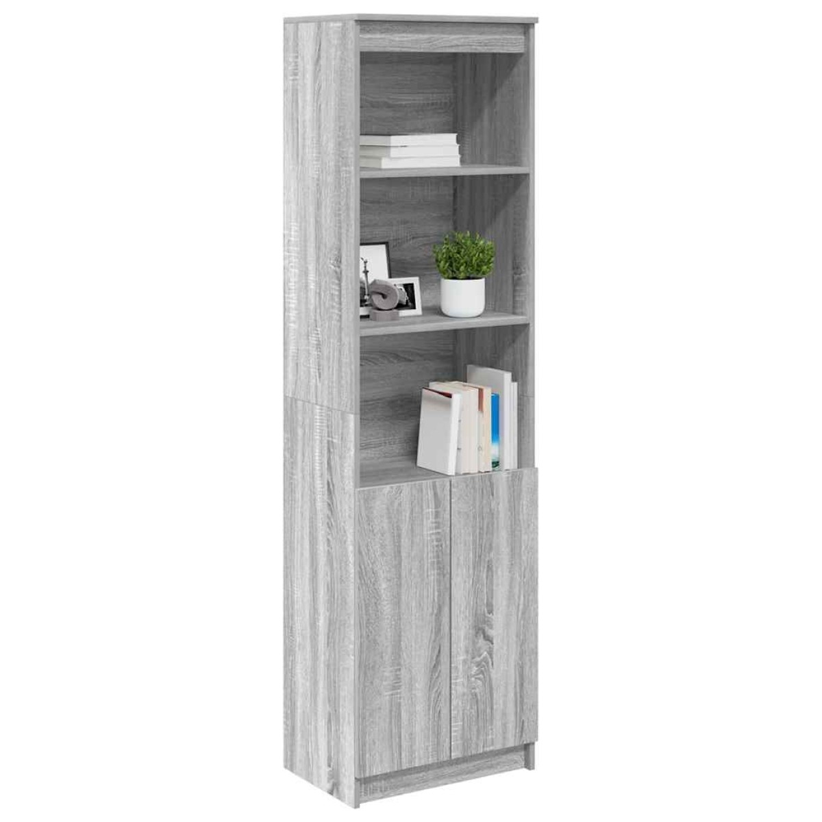 vidaXL Ντουλάπι Γκρι Sonoma 50x35x180 εκ. από Επεξεργασμένο Ξύλο