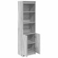 vidaXL Ντουλάπι Γκρι Sonoma 50x35x180 εκ. από Επεξεργασμένο Ξύλο