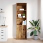 vidaXL Ντουλάπι Όψη Παλαιού Ξύλου 50x35x180 εκ. από Επεξεργασμένο Ξύλο