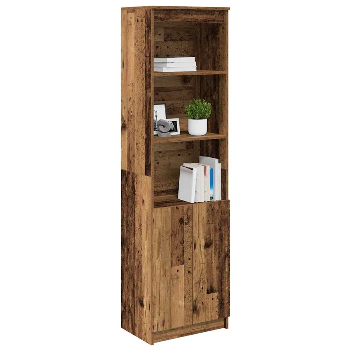 vidaXL Ντουλάπι Όψη Παλαιού Ξύλου 50x35x180 εκ. από Επεξεργασμένο Ξύλο