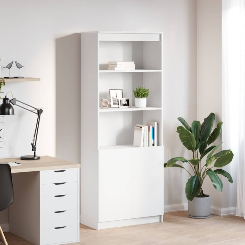 vidaXL Ντουλάπι Λευκό 70x35x180 εκ. από Επεξεργασμένο Ξύλο