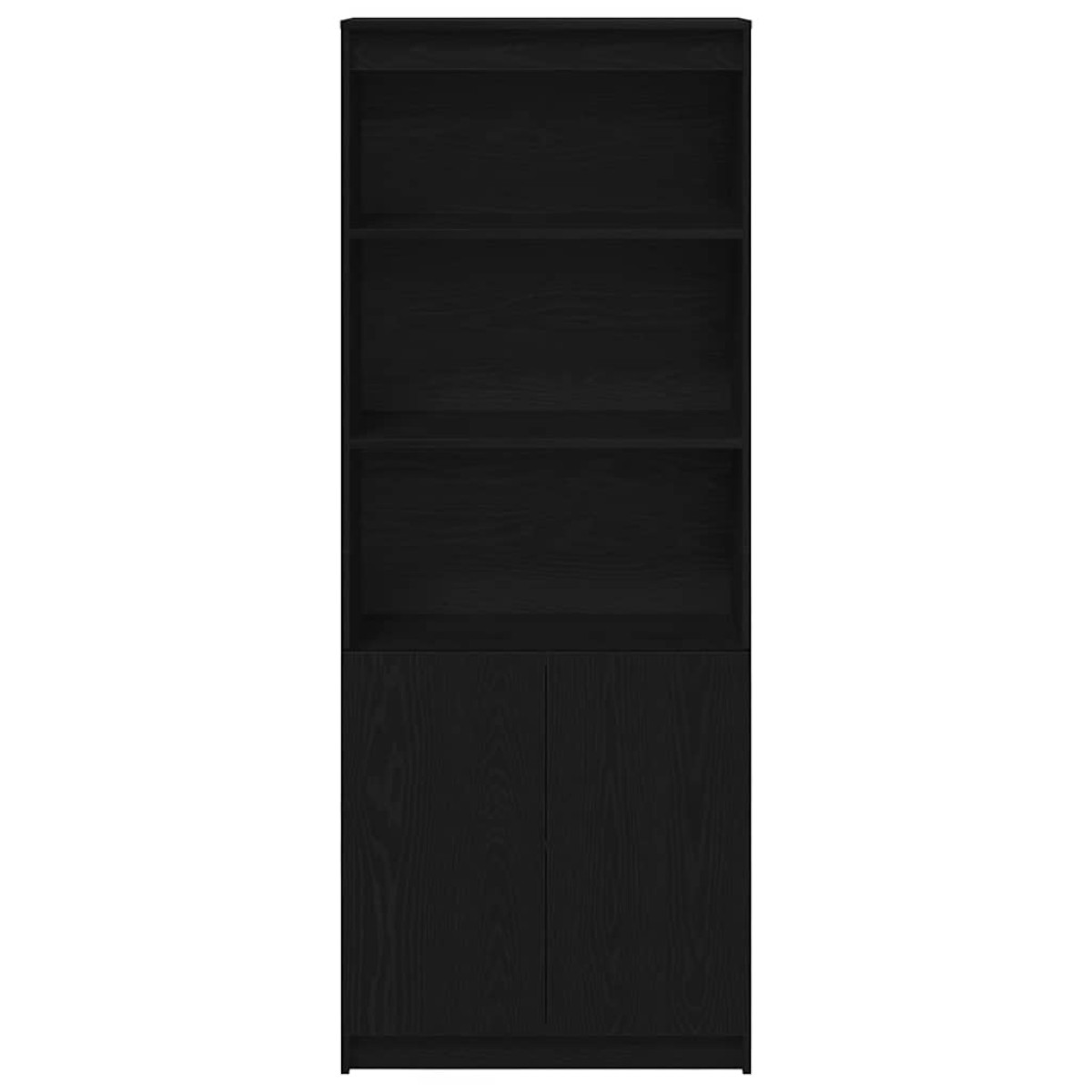 vidaXL Ντουλάπι Μαύρη δρυς 70x35x180 εκ. από Επεξεργασμένο Ξύλο