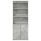vidaXL Ντουλάπι Γκρι Σκυροδέματος 70x35x180 εκ. από Επεξεργασμένο Ξύλο