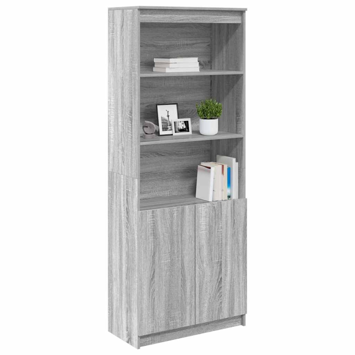 vidaXL Ντουλάπι Γκρι Sonoma 70x35x180 εκ. από Επεξεργασμένο Ξύλο