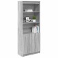 vidaXL Ντουλάπι Γκρι Sonoma 70x35x180 εκ. από Επεξεργασμένο Ξύλο