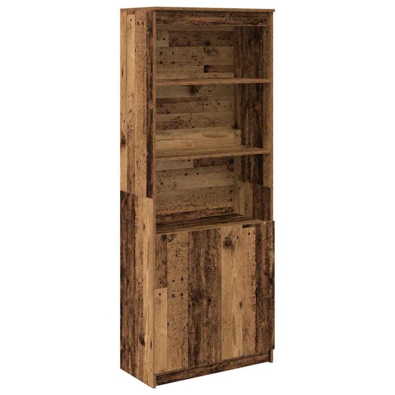 vidaXL Ντουλάπι Παλαιωμένο ξύλο 70x35x180 εκ. από Επεξεργασμένο Ξύλο