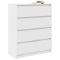 vidaXL Sideboard Λευκό 80x35x99 cm Κατασκευασμένο ξύλο