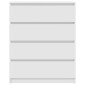 vidaXL Sideboard Λευκό 80x35x99 cm Κατασκευασμένο ξύλο