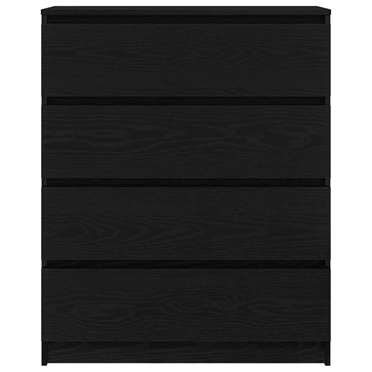 vidaXL Sideboard Μαύρη βελανιδιά 80x35x99 cm Κατασκευασμένο ξύλο