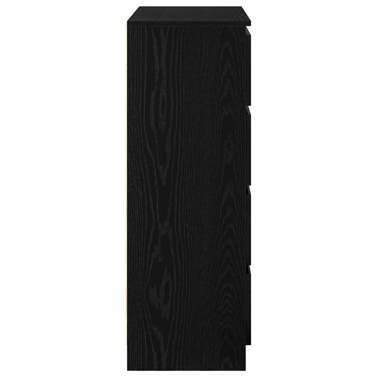 vidaXL Sideboard Μαύρη βελανιδιά 80x35x99 cm Κατασκευασμένο ξύλο