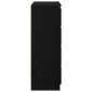vidaXL Sideboard Μαύρη βελανιδιά 80x35x99 cm Κατασκευασμένο ξύλο