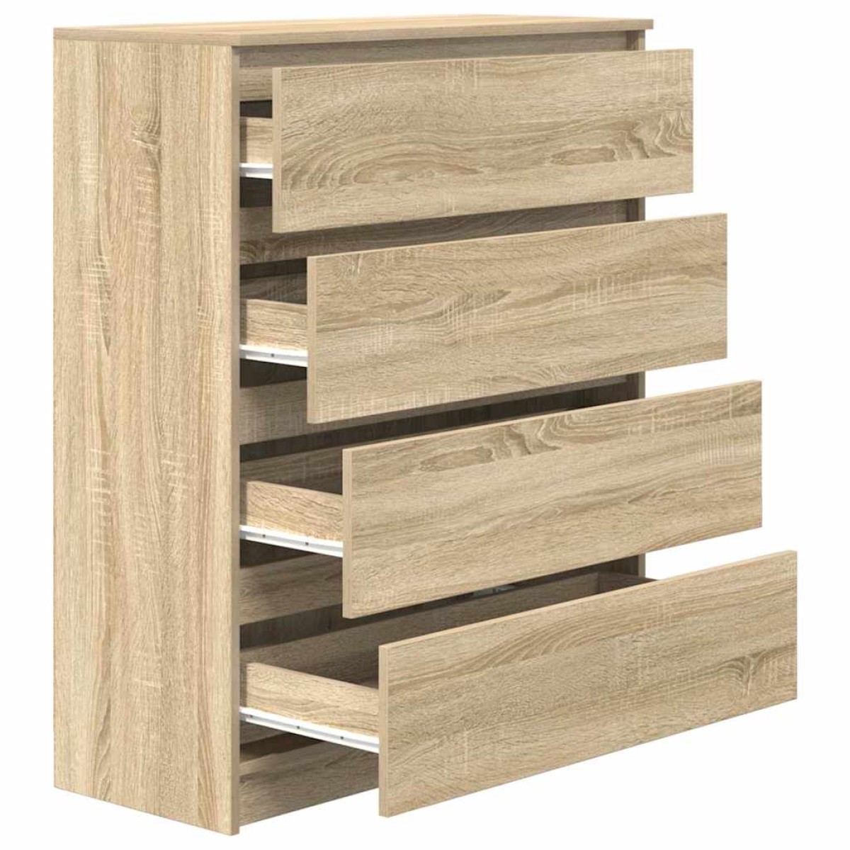 vidaXL Sideboard Sonoma Oak 80x35x99 cm Κατασκευασμένο ξύλο