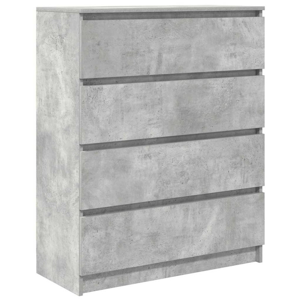 vidaXL Sideboard Μπετόν Γκρι 80x35x99 cm Κατασκευασμένο ξύλο
