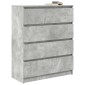 vidaXL Sideboard Μπετόν Γκρι 80x35x99 cm Κατασκευασμένο ξύλο