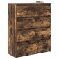 vidaXL Sideboard Καπνιστή δρυς 80x35x99 cm Κατασκευασμένο ξύλο