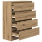 vidaXL Sideboard Artisan Oak 80x35x99 cm Κατασκευασμένο ξύλο
