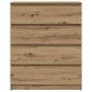 vidaXL Sideboard Artisan Oak 80x35x99 cm Κατασκευασμένο ξύλο