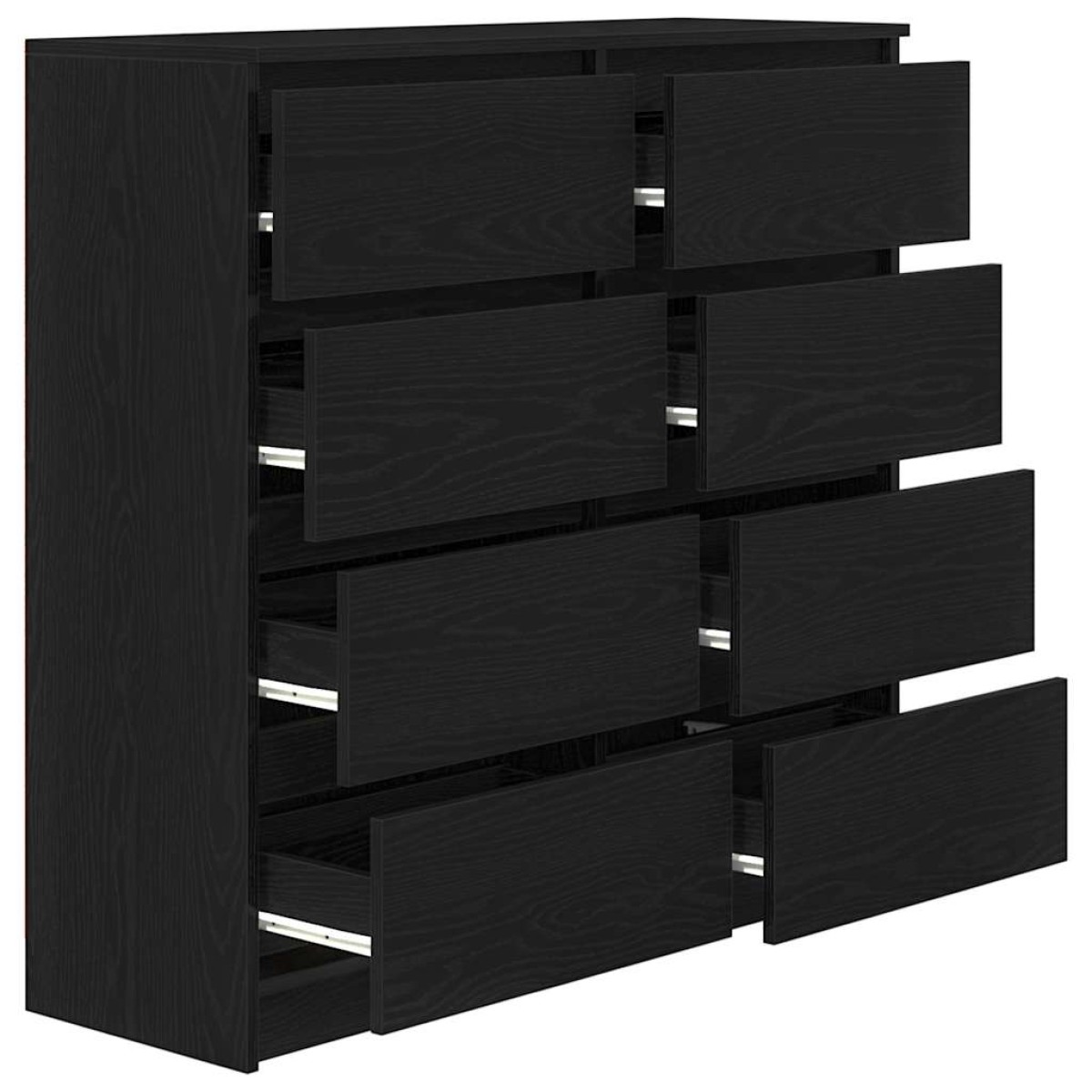 vidaXL Ντουλάπι Μαύρη βελανιδιά 100x35x99 εκ. Κατασκευασμένο ξύλο