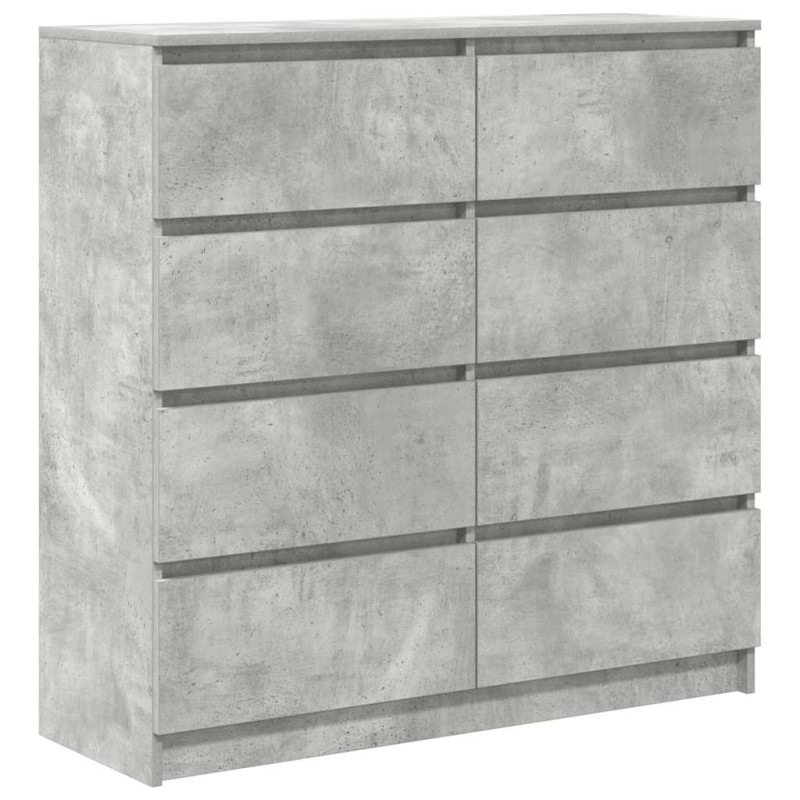 vidaXL Ντουλάπι Γκρι Σκυροδέματος 100x35x99 εκ. Επεξεργασμένο Ξύλο
