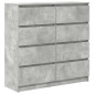 vidaXL Ντουλάπι Γκρι Σκυροδέματος 100x35x99 εκ. Επεξεργασμένο Ξύλο