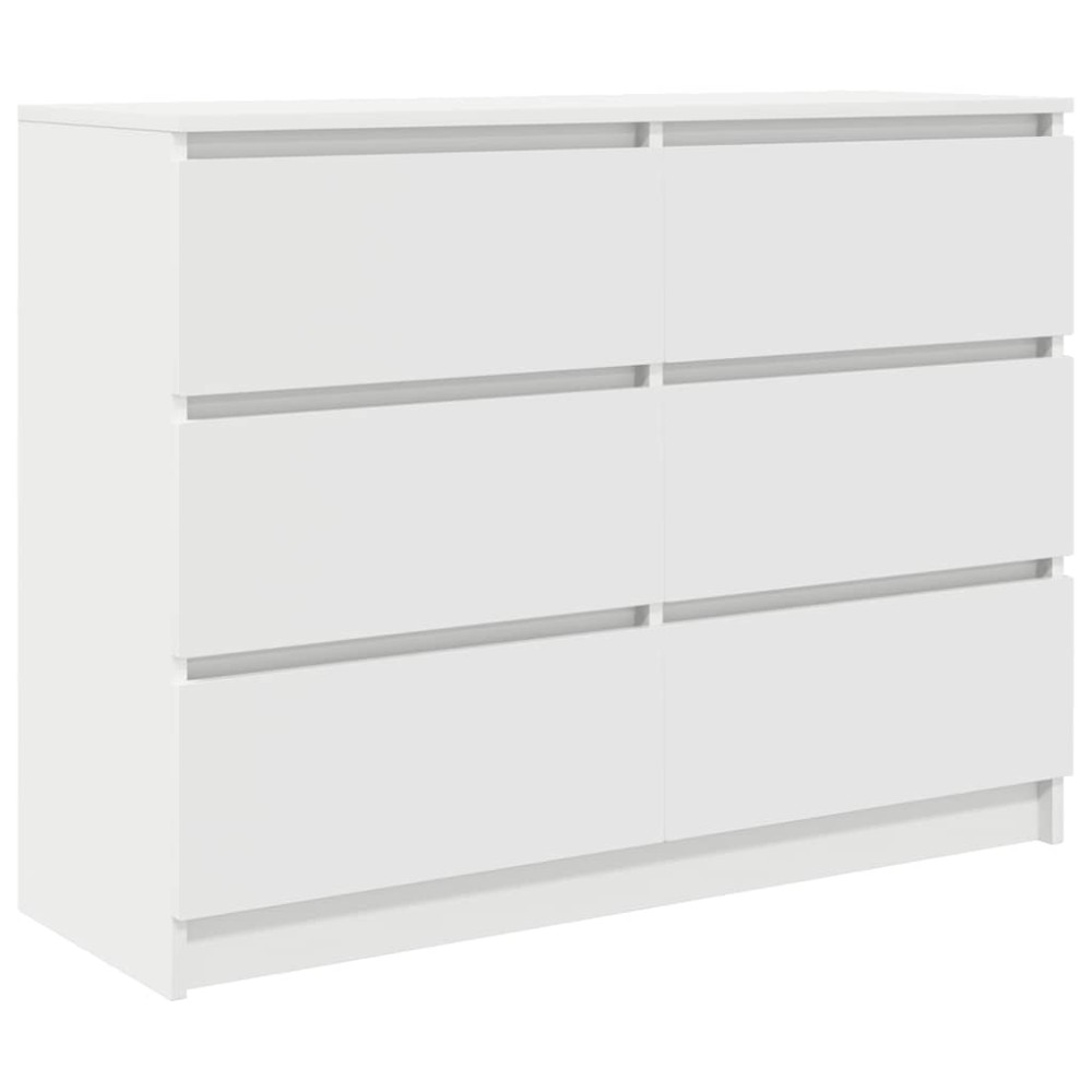 vidaXL Sideboard Λευκό 100x35x76 cm Κατασκευασμένο ξύλο