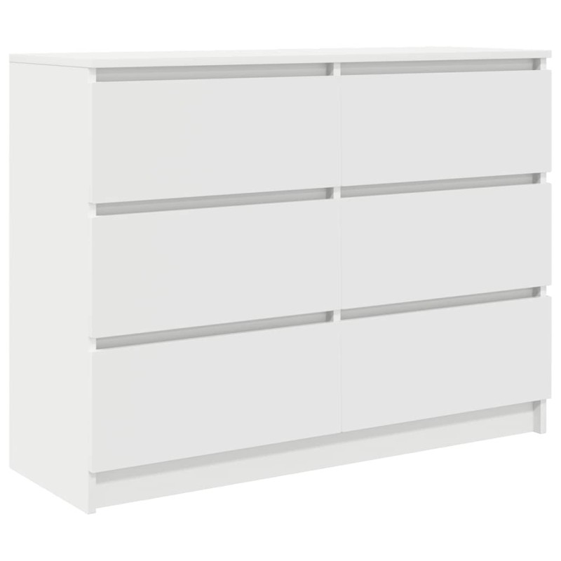 vidaXL Sideboard Λευκό 100x35x76 cm Κατασκευασμένο ξύλο